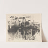 Pont basculant dans une ville (20th Century) by Armand Apol
