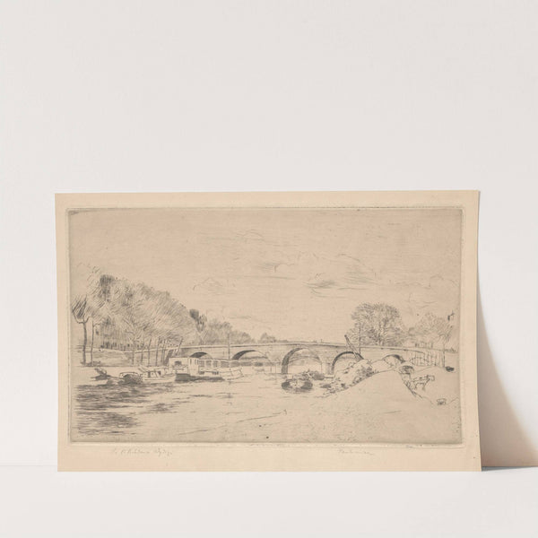 Pont Marie in Paris, state II (1903) by Józef Pankiewicz