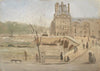 Pont Royal in Paris. Sketch