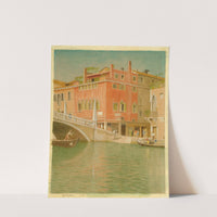 Ponte Cannareggio, Venice, Italy (1937) by Joseph Edward Southall