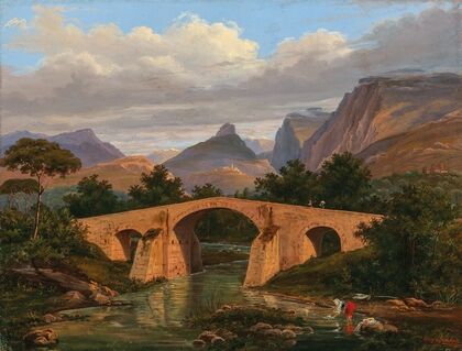 Ponte di Battipaglia tra Salerno e presso R; di napoli (1836)