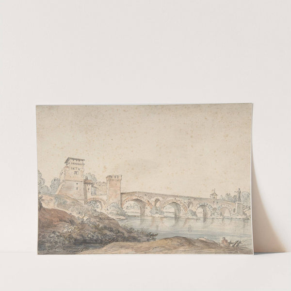 Ponte Molle, Rome (18th century) by Claude-Joseph Vernet