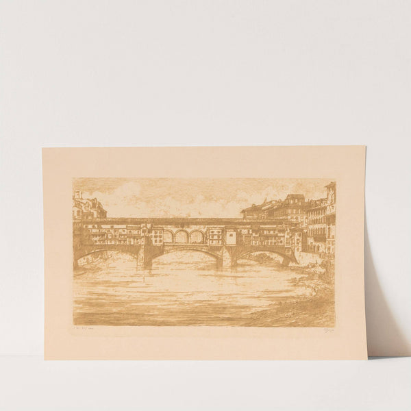 Ponte Vecchio in Florence (1873-1931) by Etienne Bosch