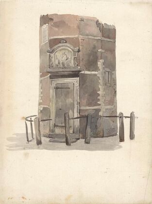 Poortje van het gilde in de St. Anthoniswaag, Amsterdam