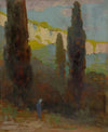 Poplars by the road