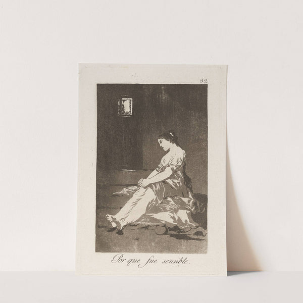 Por que fue sensible. (Because she was susceptible.) (1796-1797) by Francisco de Goya