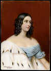 Porcelain Portrait Plaque Of Caroline Von Oettingen