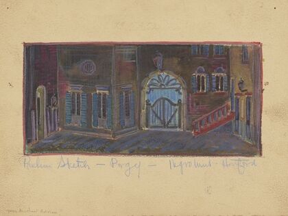 Porgy: Sketch no. 1, Prelim Sketch (Street Scene) (1934-1943)