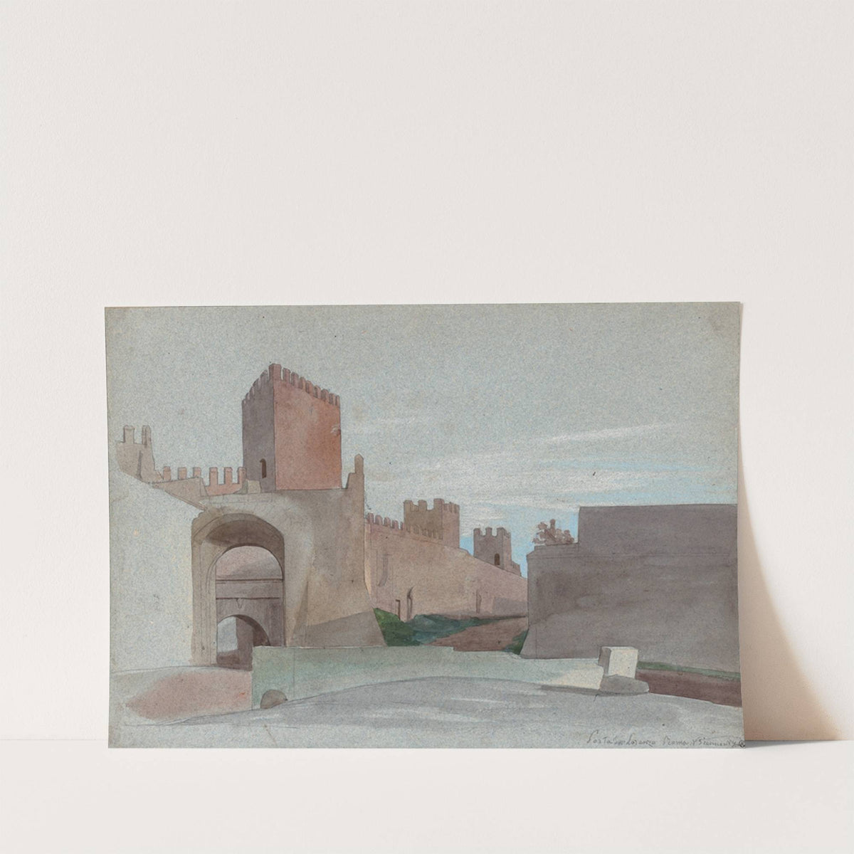 Porta San Lorenzo, Rome by Victor-François-Eloi Biennourry