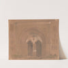Portal of the Dominican Church of St. James in Sandomierz and studies of sculpture details (1852) by Wojciech Gerson