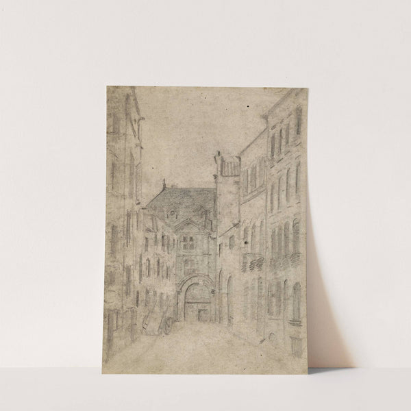 Porte ancienne au fond d’une ruelle by Arthur-Joseph Gueniot