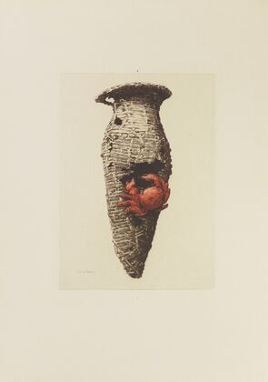 Porte-bouquet en bronze, décoré d’un crabe laqué au feu, collection Louis Gonse (1882)