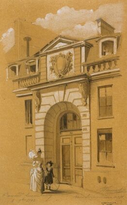 Porte d’entrée du 11 rue Servandoni, 6ème arrondissement (1892)