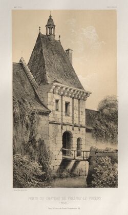 Porte Du Château de Fresnay-Le-Puceux (Calvados) (1860)