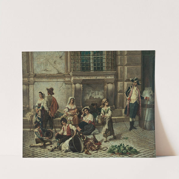 Porte du palais Farnèse à Rome by Auguste Dutuit
