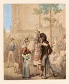 Porte Saint-Denis le château d’eau, le marchand de coco, le porteur d’eau et la limonadière (1813)