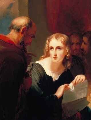Portia and Shylock (1835)