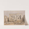 Portico of the Temple of Kalabshi [Kalâbishah]. (1846-1849) by David Roberts