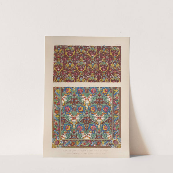 Portieres of printed mohair by Matthew Digby Wyatt