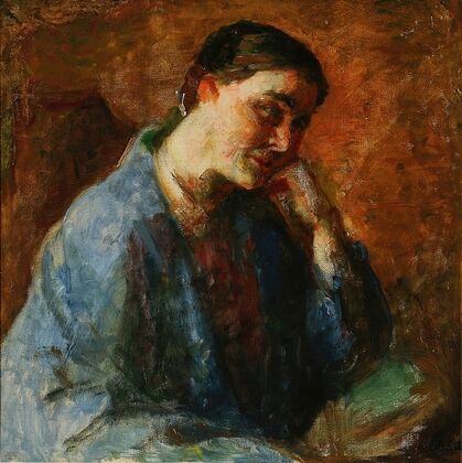 Portræt af kunstnerens hustru, Esther Paulsen