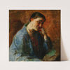 Portræt af kunstnerens hustru, Esther Paulsen by Julius Paulsen