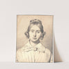 Portræt af kunstnerens hustru, Susanne Cecilie født Købke by Christen Købke