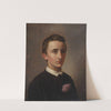 Portræt af senere adjunkt og cand.polyt. August Weis by Constantin Hansen