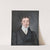 Portræt af skolelærer Hans Jensen Visby (1777-1870), fra Aagerup, Ramløse sogn by P. C. Skovgaard