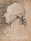 Portræt af statsmanden A.P. Bernstorff