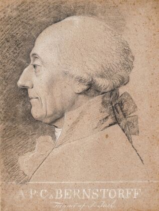 Portræt af statsmanden A.P. Bernstorff