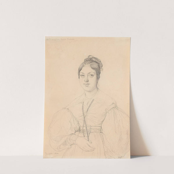 Portrait d&#039;Angéline Raoul-Rochette by Jean Auguste Dominique Ingres