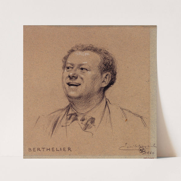 Portrait de Berthelier, acteur du Palais Royal. by Émile-Antoine Bayard
