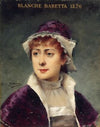 Portrait de Blanche Baretta (1855-1939), sociétaire de la Comédie-Française