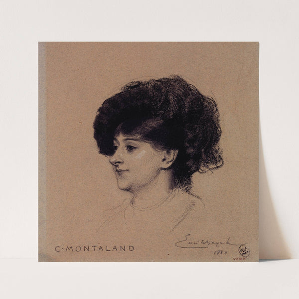 Portrait de Céline Montaland, actrice du Palais Royal. by Émile-Antoine Bayard