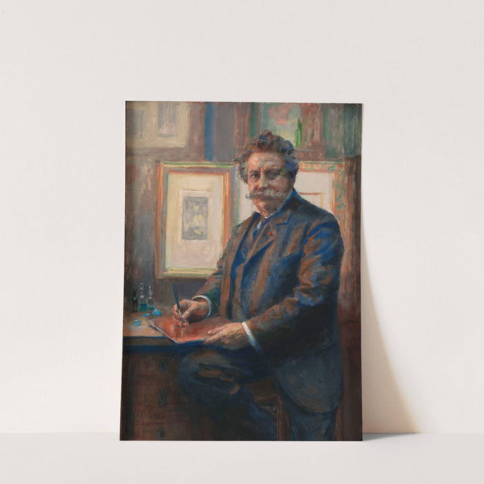 Portrait de Charles Albert Waltner dans son atelier by Jean Joseph Weerts
