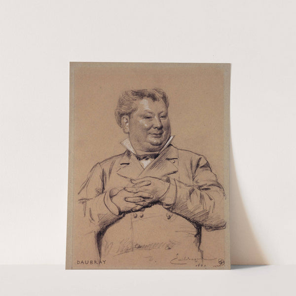 Portrait de Daubray, acteur du Palais Royal. by Émile-Antoine Bayard