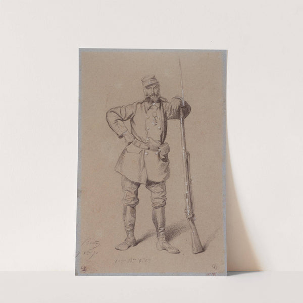 Portrait de Ed. Guérin pendant le siège de Paris. (1870) by Alexandre Bida