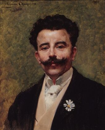 Portrait de Félicien Champsaur (1859-1934), romancier