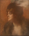 Portrait de femme à l’aigrette