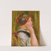 Portrait De Femme Au Bandeau Vert by Pierre-Auguste Renoir