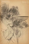 Portrait de femme de profil en buste (1905)