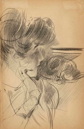Portrait de femme de profil en buste (1905)