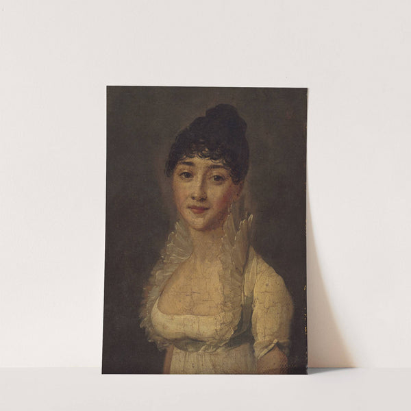 Portrait de femme en robe blanche  (circa 1805) by Louis Léopold Boilly