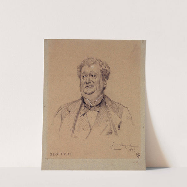 Portrait de Geoffroy, acteur du Palais Royal. by Émile-Antoine Bayard