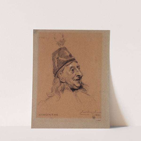 Portrait de Hyacinthe, acteur du Palais Royal. by Émile-Antoine Bayard