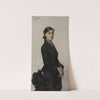 Portrait de Jacqueline Comerre-Paton en robe noire by Léon François Comerre