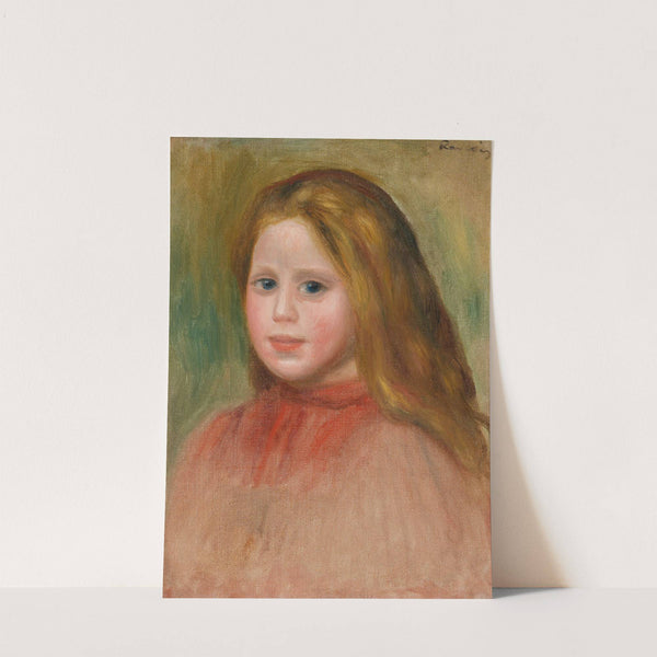 Portrait De Jeune Fille by Pierre-Auguste Renoir