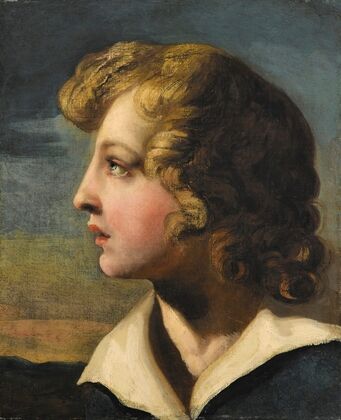 Portrait de jeune garcon de profil