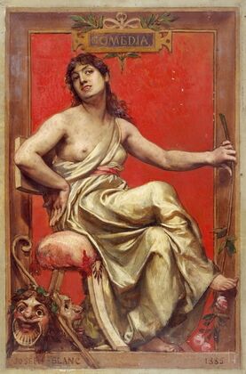 Portrait de Julia Bartet (1854-1941), en allégorie de la Comédie.