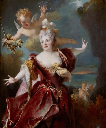 Portrait de la comÃ©dienne Marie-Anne de ChÃ¢teauneuf, dite Mlle Duclos (1664-1747), dans le rÃ´le d’Ariane